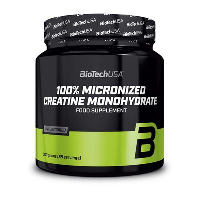 Креатин Моногідрат BioTech (100% Creatine Monohydrate) у порошку, 300 г, Неприправлений 00945-01 фото