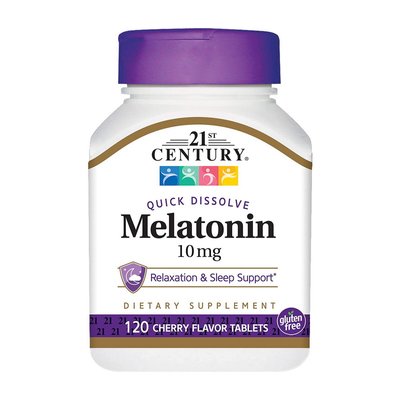 Мелатонін (Melatonin) 10 мг, 21st Century, 120 табл. 11658-01 фото