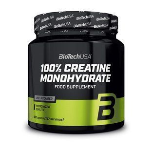 Креатин Моногідрат BioTech (100% Creatine Monohydrate банку), 500 г, Неприправлений