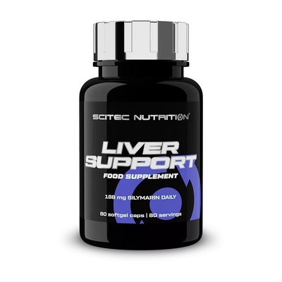 Підтримка печінки (Liver Support), Scitec Nutrition, 80 м'яких капсул 01627-01 фото