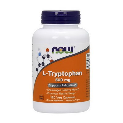 Л-Триптофан NOW (L-Tryptophan) 500 мг 120 веган капсул 18264-01 фото