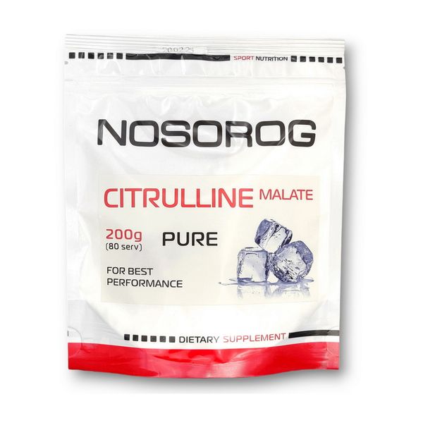 Цитруллин малат NOSOROG (Citrulline Malate) 200 г, Чистый 10122-01 фото