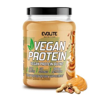 Растительный протеин Evolite Nutrition Vegan Protein 900 г, Арахисовый крем 22153-02 фото