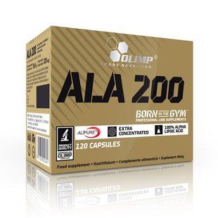 Альфа-ліпоєва кислота ALA 200, Olimp, 120 капсул