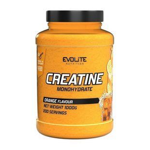 Креатин Моногидрат (Creatine Monohydrate) Evolite Nutrition в порошке, 1000 г, Апельсин