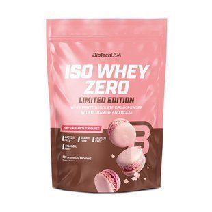 Сироватковий протеїн ізолят BioTech Iso Whey Zero Limited Edition 500 г, Пунш макарон