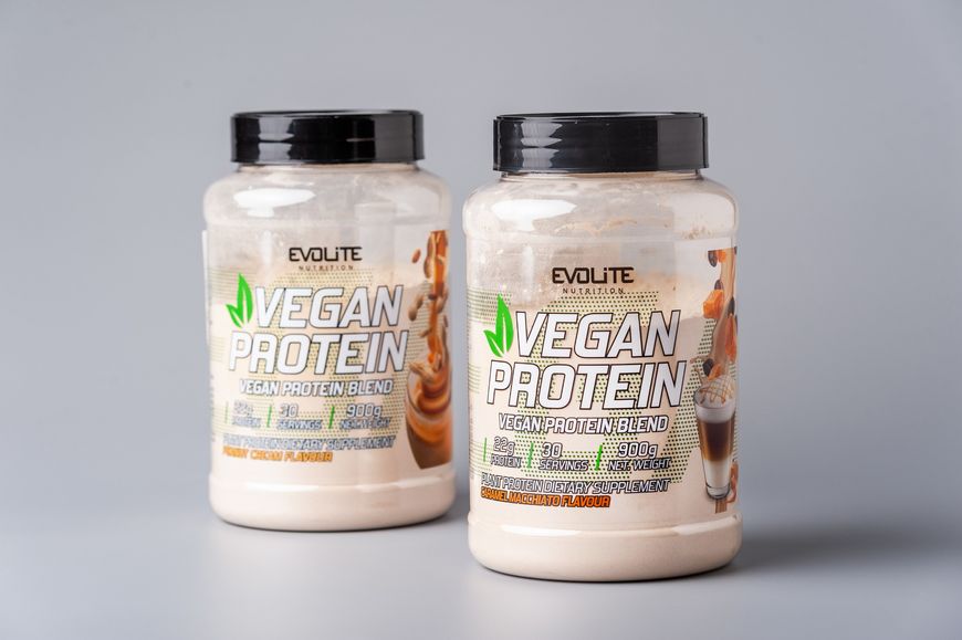 Растительный протеин Evolite Nutrition Vegan Protein 900 г, Арахисовый крем 22153-02 фото